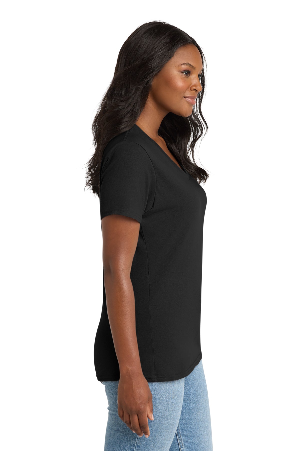 ACH Custom Women's Core Cotton V-Neck Tee - LPC54V