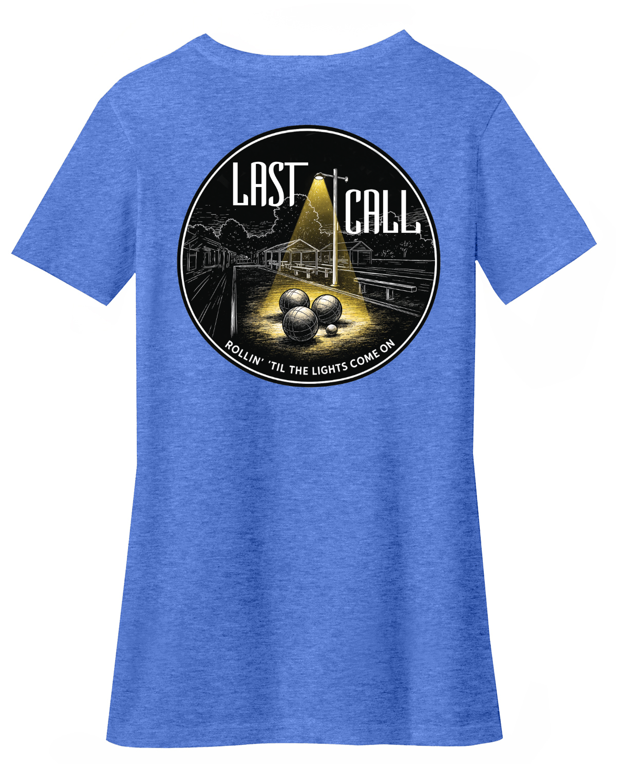 Last Call Bocce Women’s Perfect Blend® CVC V-Neck Tee DM1190L