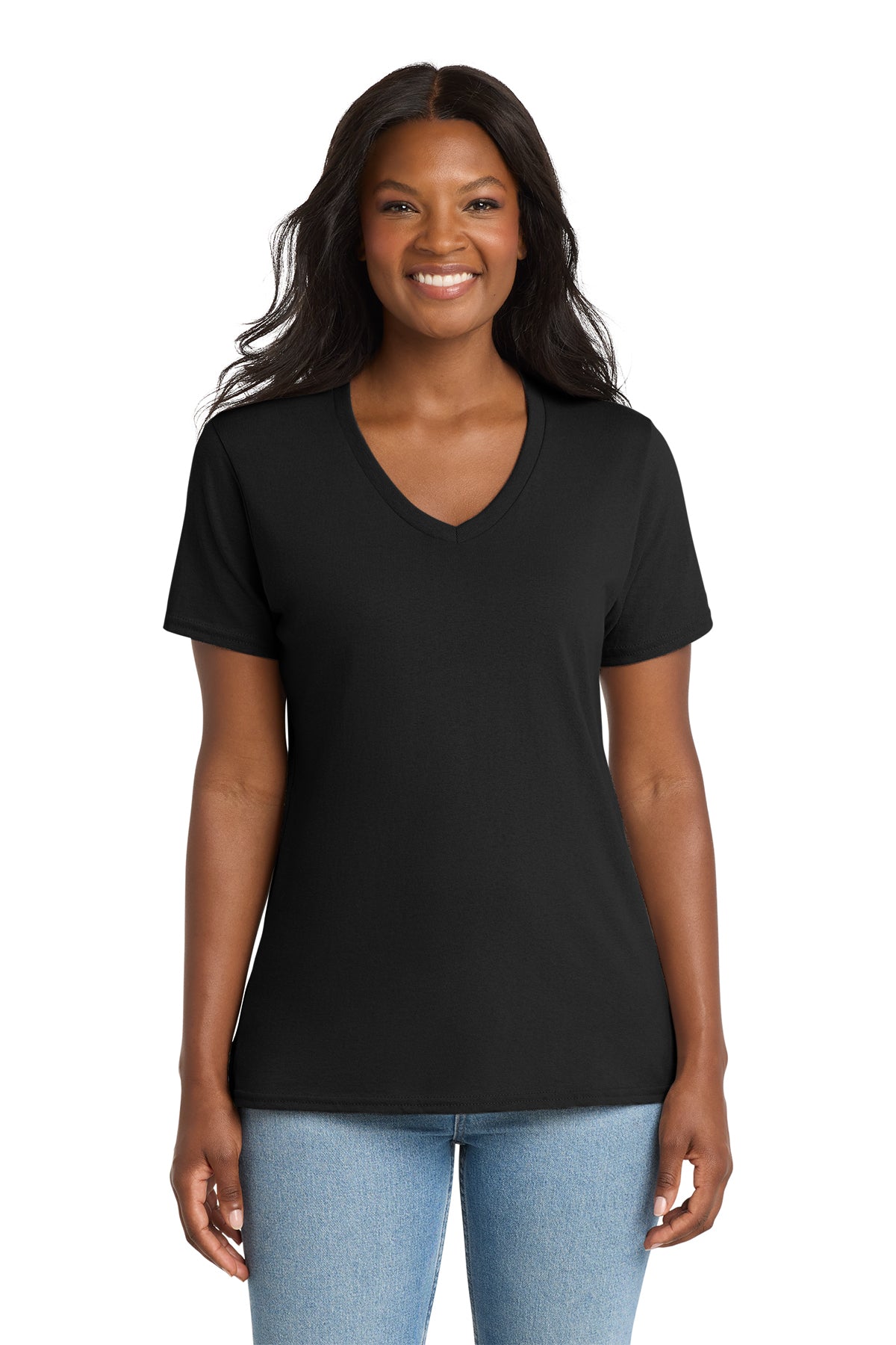 ACH Custom Women's Core Cotton V-Neck Tee - LPC54V