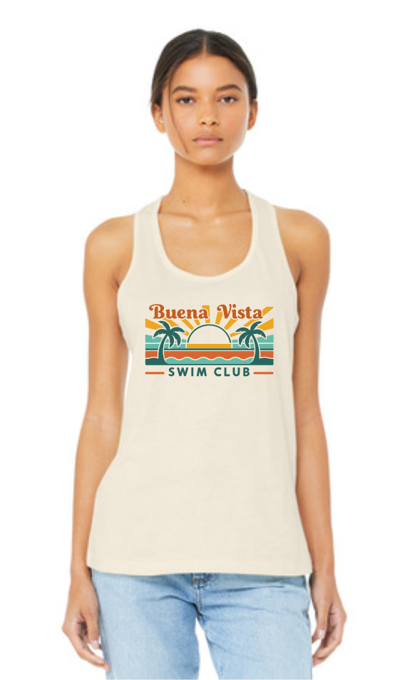 Buena Vista Swim Club Women's Jersey Racerback Tank - 6008