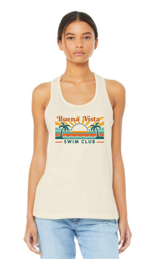 Buena Vista Swim Club Women's Jersey Racerback Tank - 6008