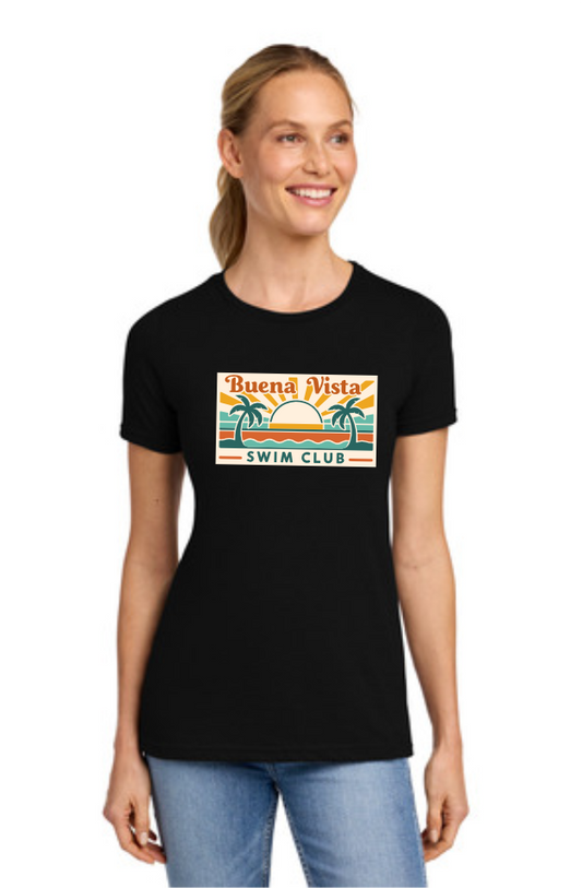 Buena Vista Swim Club Women’s Relaxed Fit Heather CVC Tee - 6400CVC
