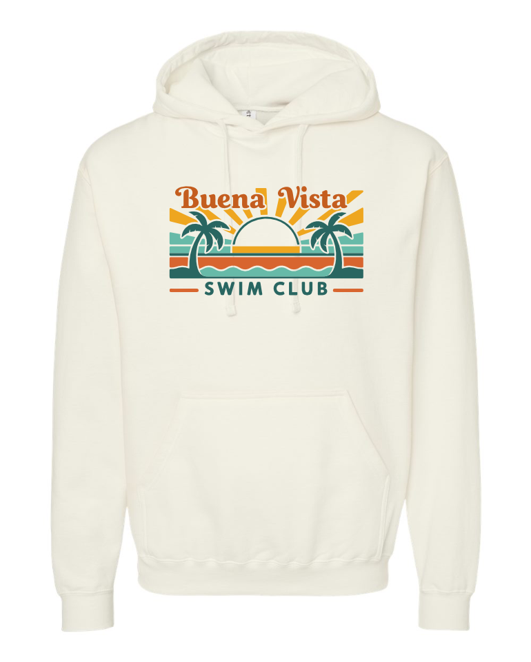 Buena Vista Swim Club Unisex Fleece Hooded Sweatshirt - 320
